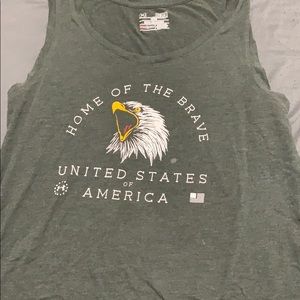 Olive green tank top